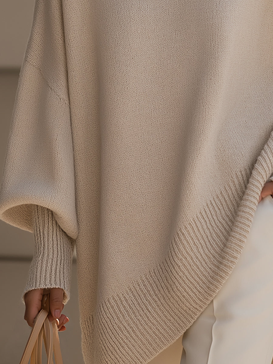 Yasmine – Poncho oversize femme élégant