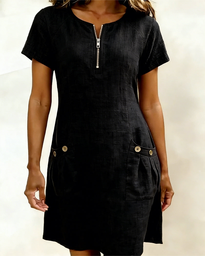 CLAIRE LYON | ROBE À POCHES ZIPPÉES POUR FEMMES