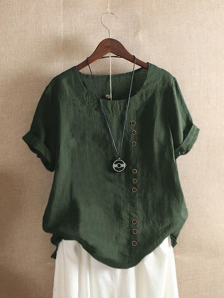 CLAIRE LYON | BLOUSE EN COTON À BOUTONS POUR FEMMES
