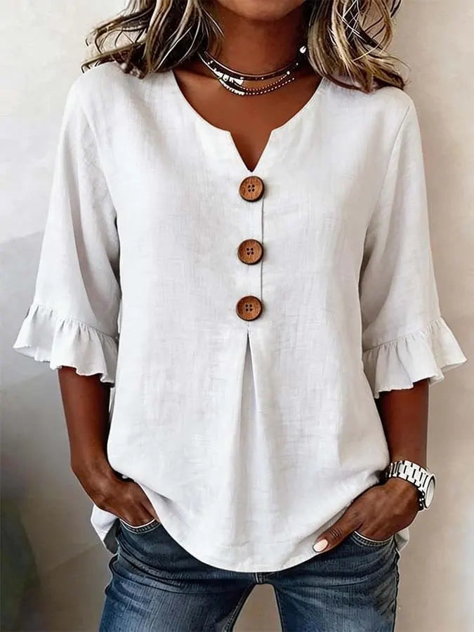 CLAIRE LYON | BLOUSE À VOLANTS ROMANTIQUE POUR FEMMES