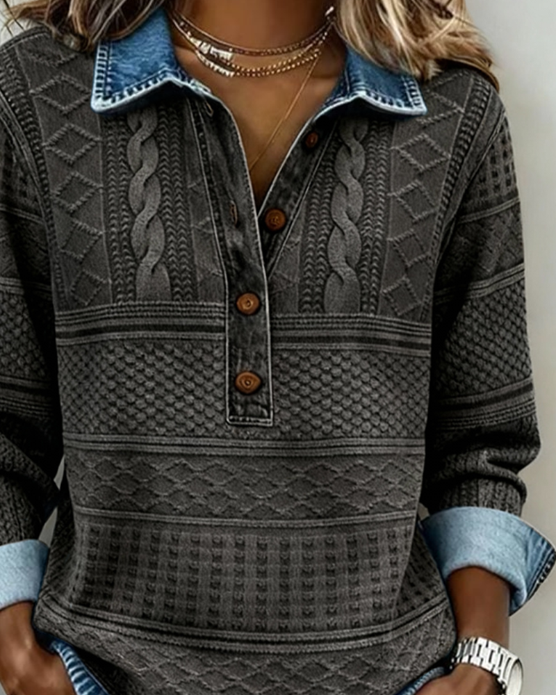 CLAIRE LYON | CHEMISE EFFET DENIM POUR FEMME