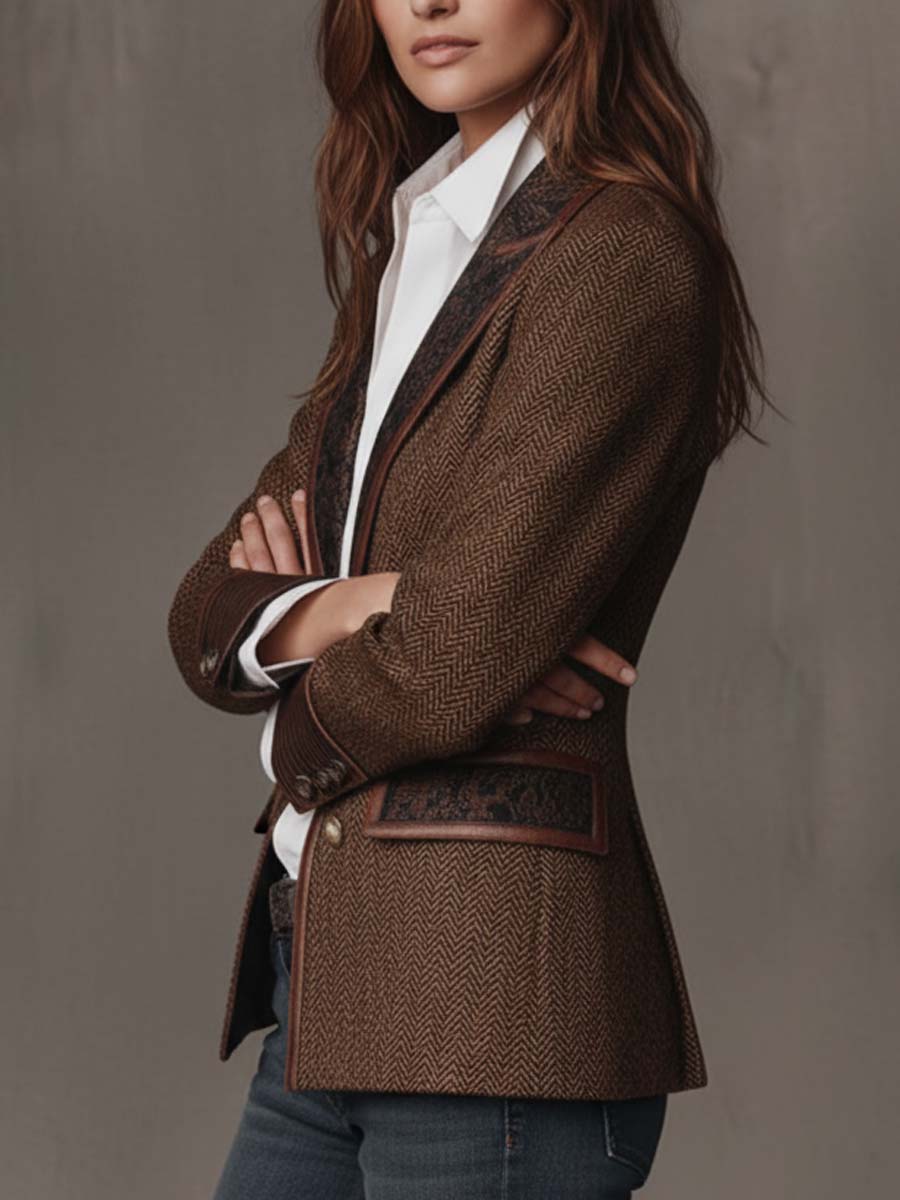 CLAIRE LYON | BLAZER STRUCTURÉ ARTISTIQUE POUR FEMMES
