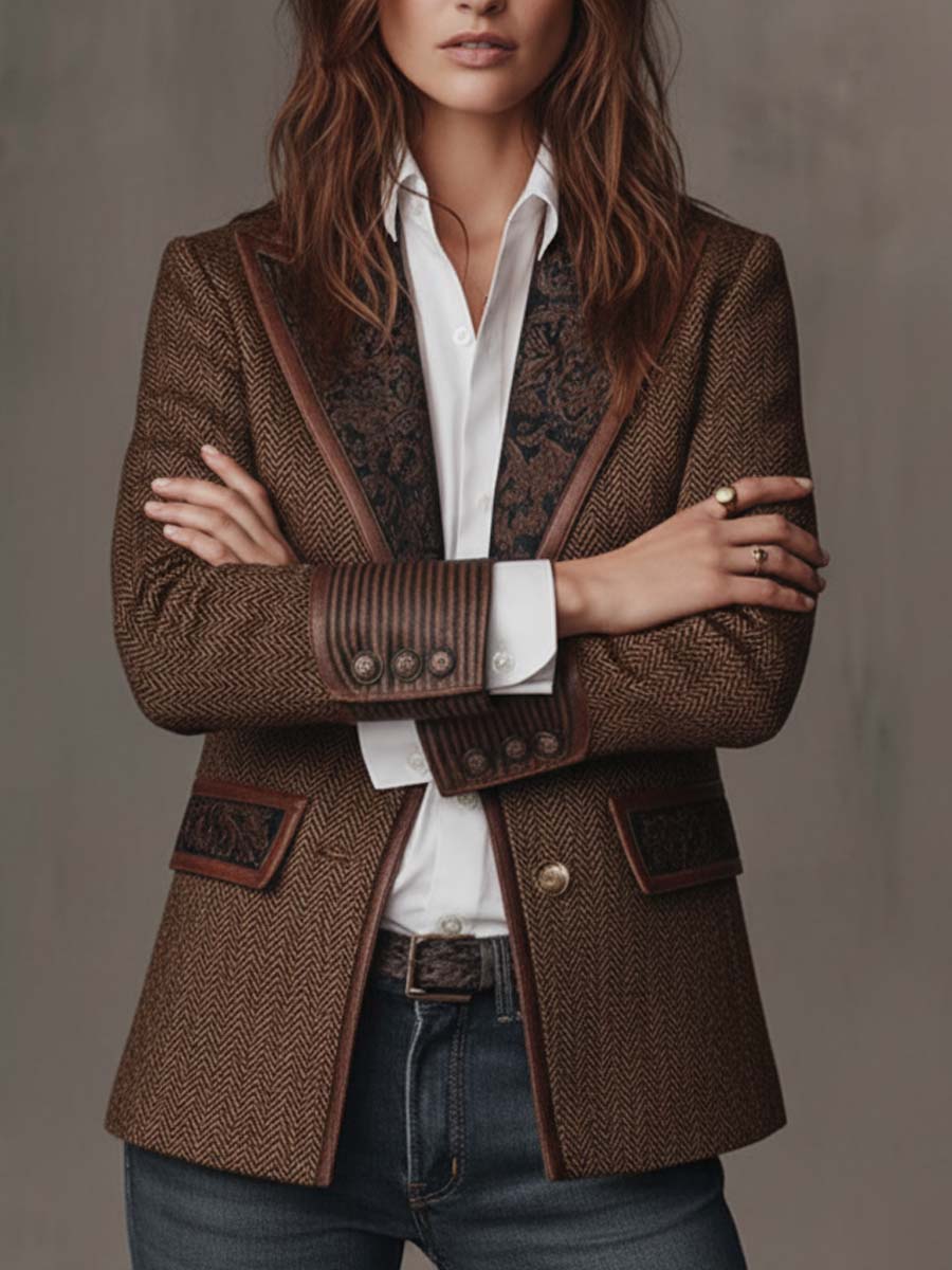 CLAIRE LYON | BLAZER STRUCTURÉ ARTISTIQUE POUR FEMMES