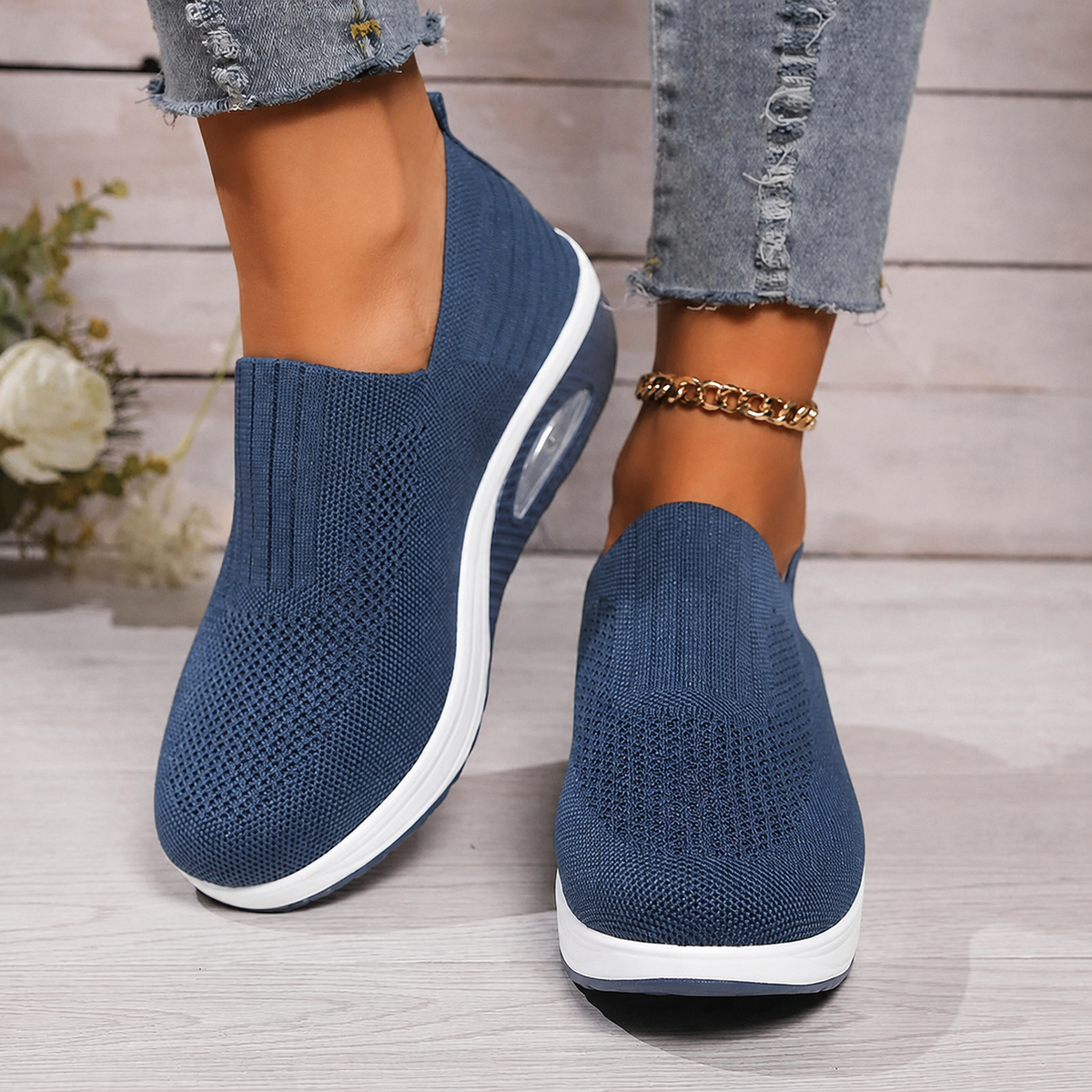CLAIRE LYON | BASKETS MESH À ENFILER POUR FEMMES