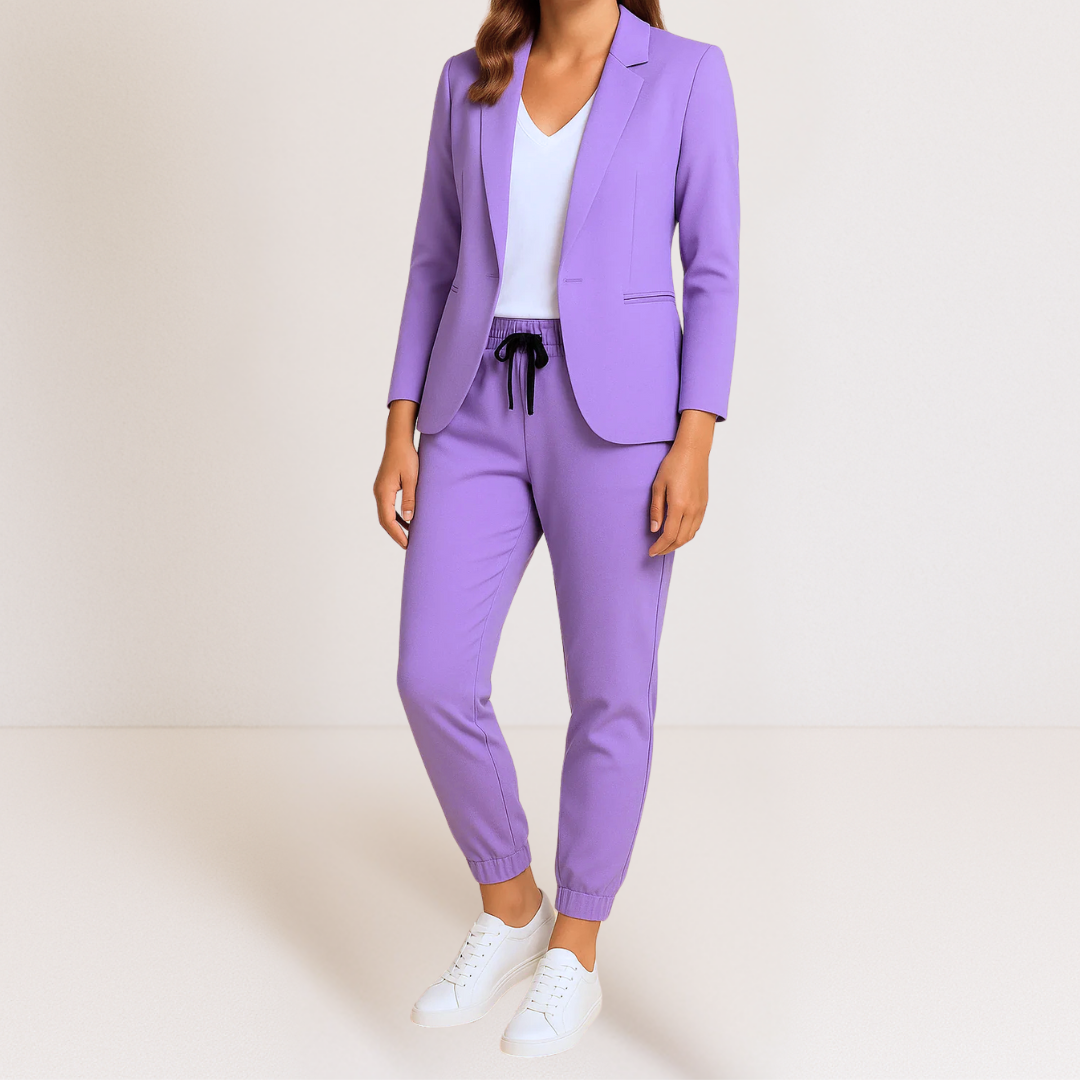 CLAIRE LYON | ENSEMBLE COORDONNE BLAZER ET JOGGER SMART CLASSIC POUR FEMME