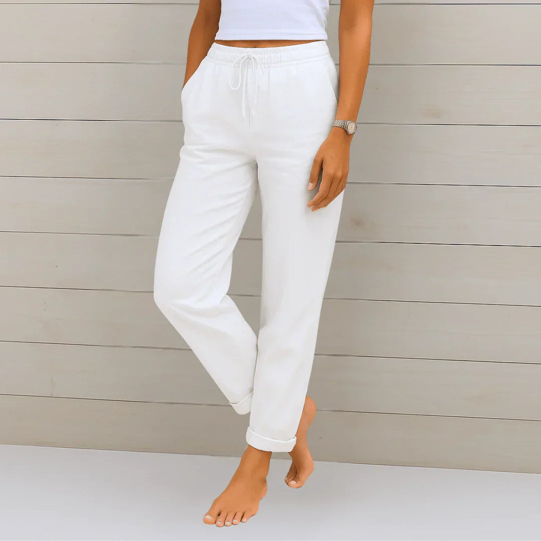 CLAIRE LYON | PANTALON EN LIN MÉLANGÉ POUR FEMME