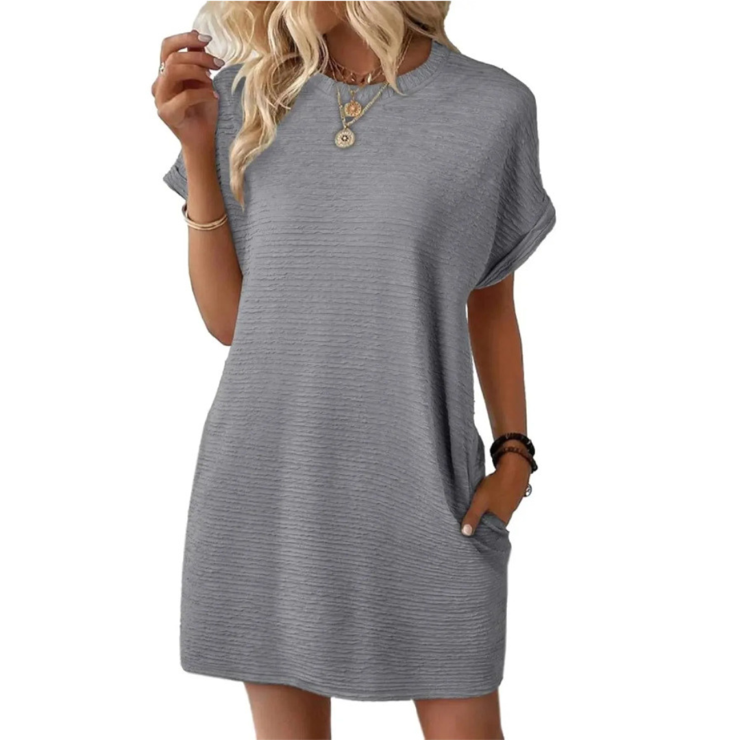 CLAIRE LYON | ROBE À COL ROND POUR FEMMES