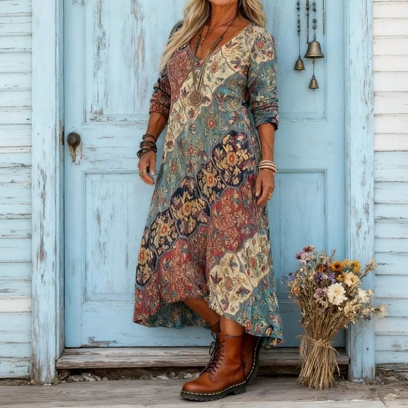 CLAIRE LYON | ROBE IMPRIMÉE ETHNIQUE POUR FEMMES