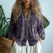 Ambre | Blouse Feuille Vintage
