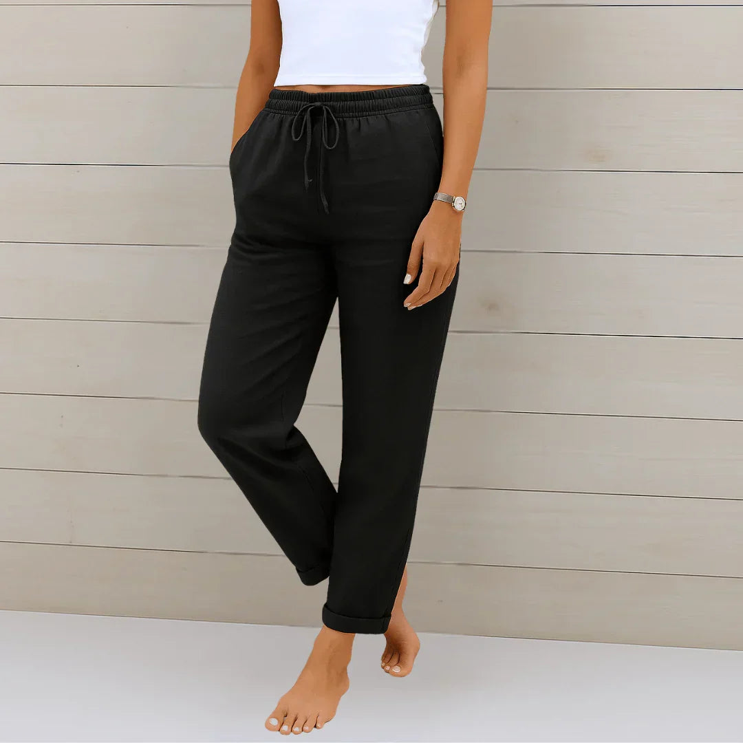 CLAIRE LYON | PANTALON EN LIN MÉLANGÉ POUR FEMME
