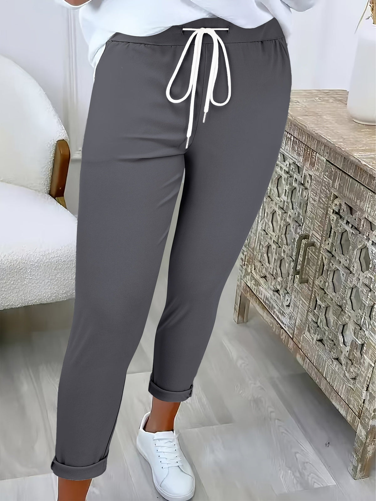 CLAIRE LYON | PANTALON SLIM À CORDON POUR FEMMES
