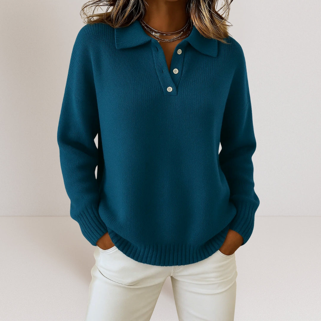 CLAIRE LYON | PULL EN MAILLE À COL POUR FEMME