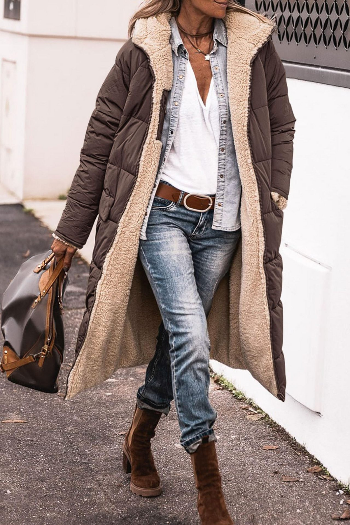 Sasha | Manteau Réversible Élégant Premium