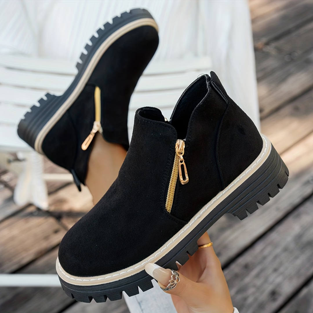CLAIRE LYON | BOTTINES À DOUBLE ZIP POUR FEMMES