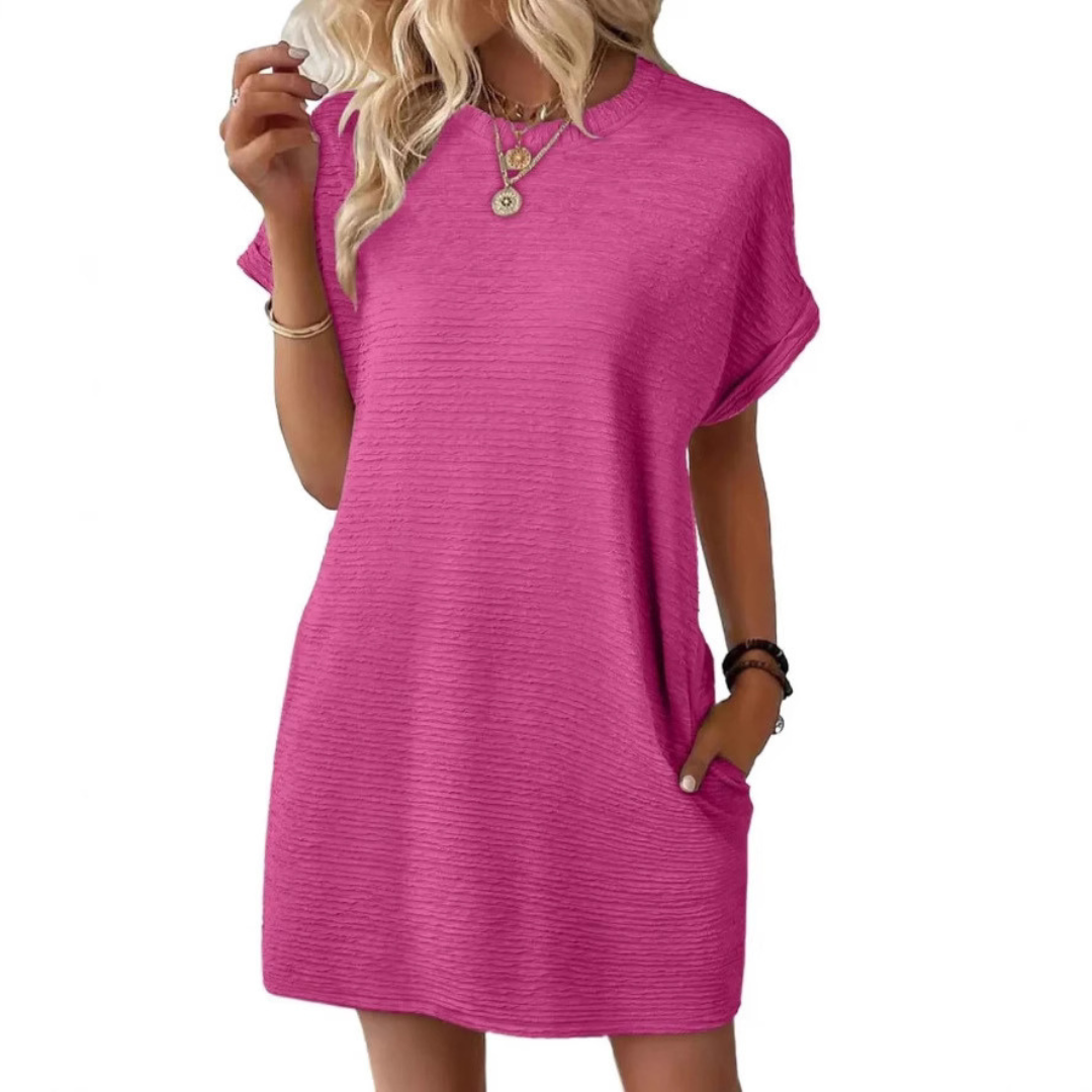 CLAIRE LYON | ROBE À COL ROND POUR FEMMES