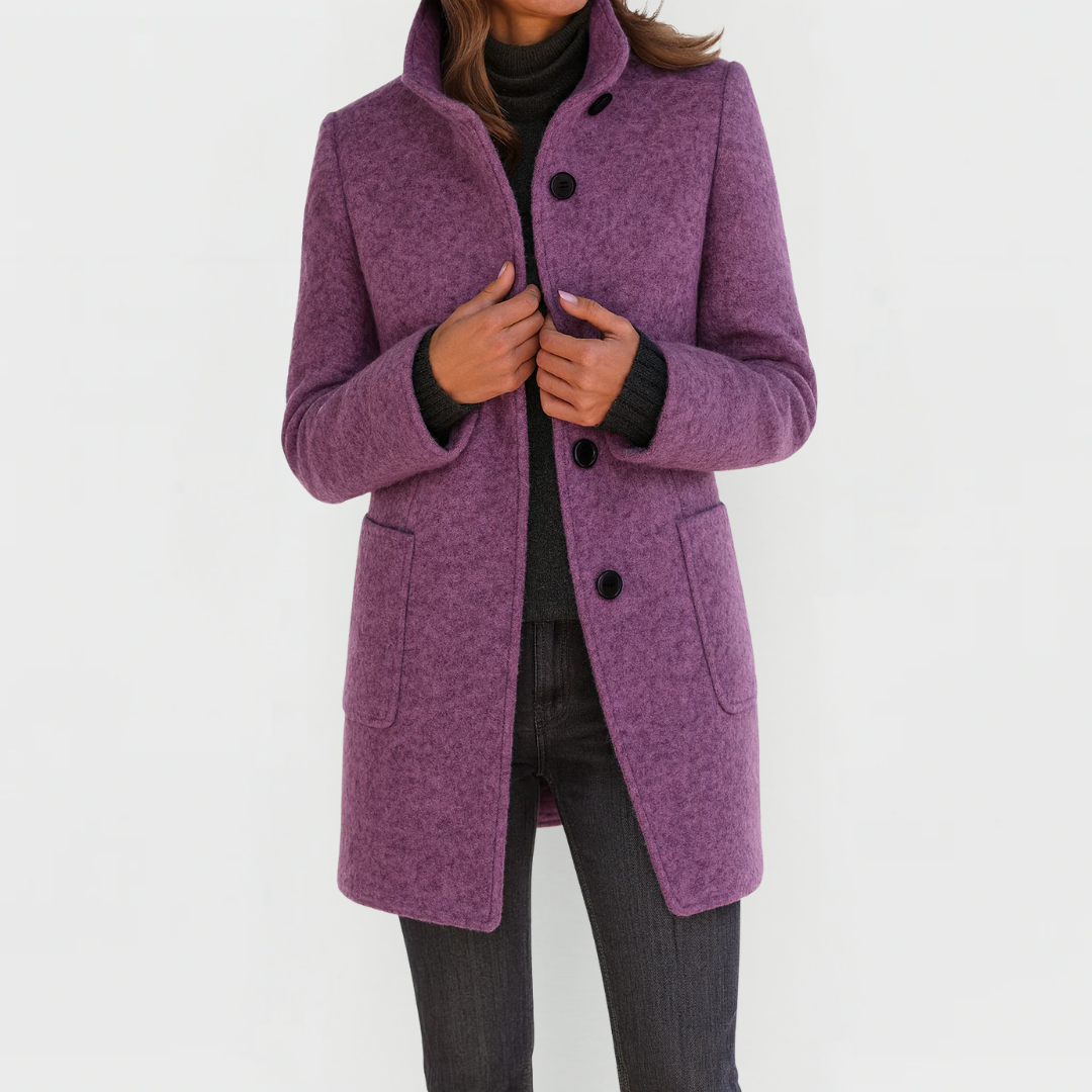 CLAIRE LYON | MANTEAU CINTRÉ À BOUTONS POUR FEMMES