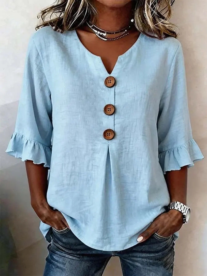 CLAIRE LYON | BLOUSE À VOLANTS ROMANTIQUE POUR FEMMES