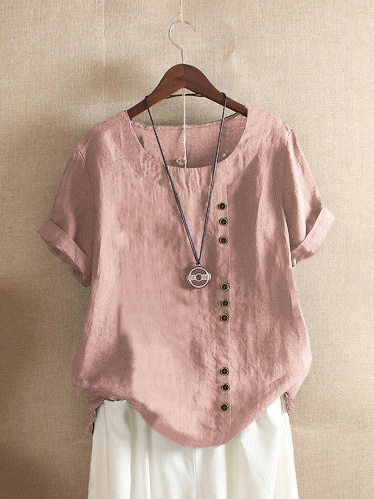 CLAIRE LYON | BLOUSE EN COTON À BOUTONS POUR FEMMES