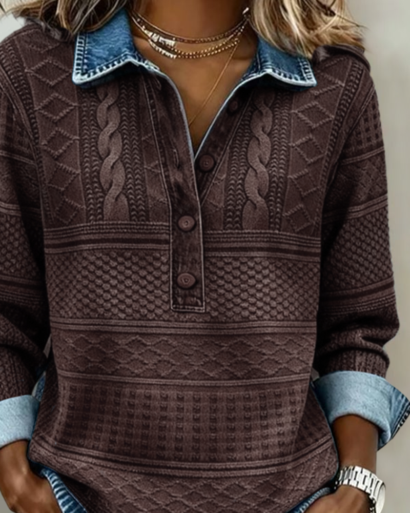 CLAIRE LYON | CHEMISE EFFET DENIM POUR FEMME
