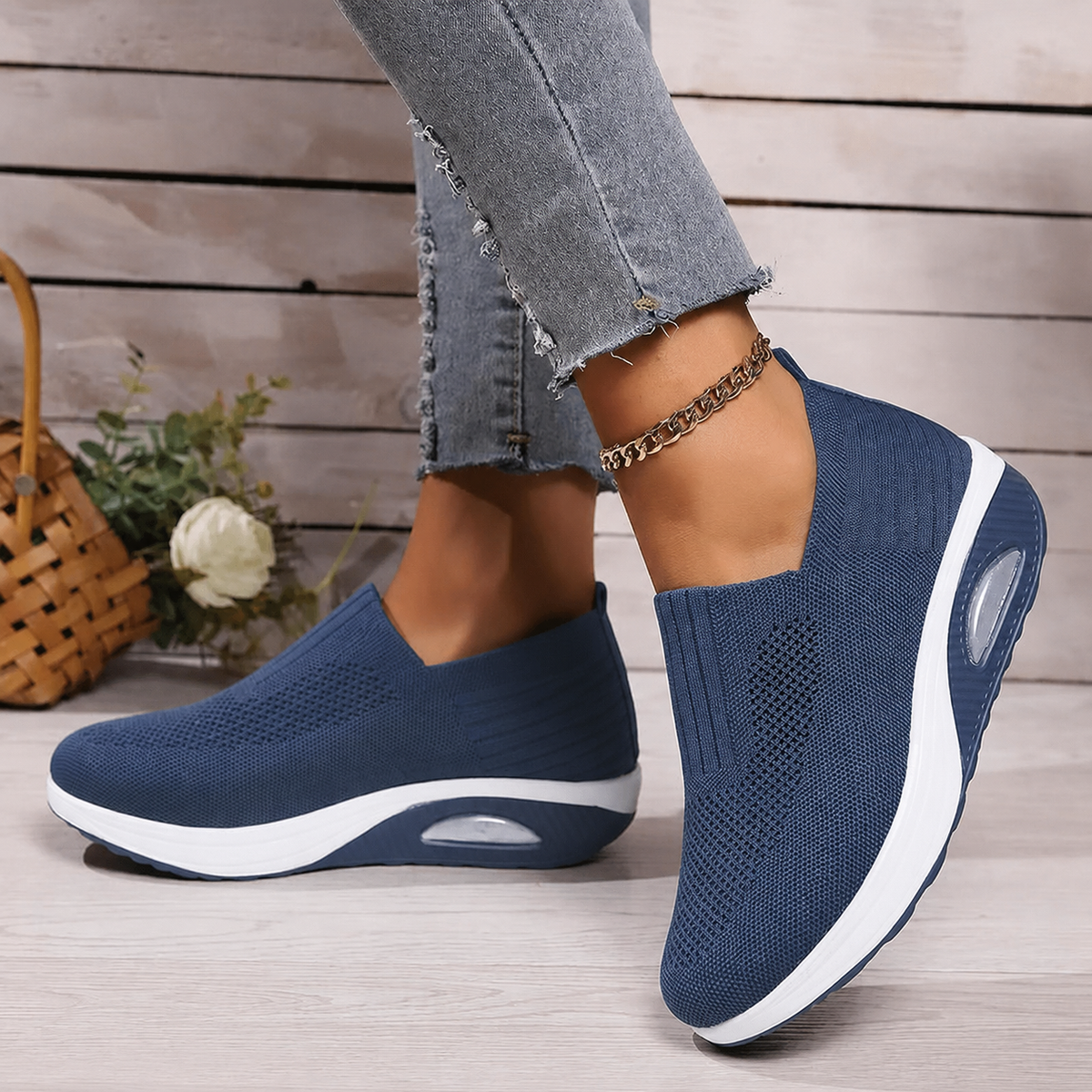 CLAIRE LYON | BASKETS MESH À ENFILER POUR FEMMES
