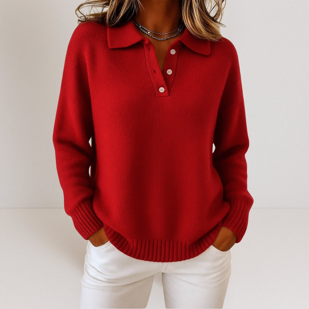 CLAIRE LYON | PULL EN MAILLE À COL POUR FEMME