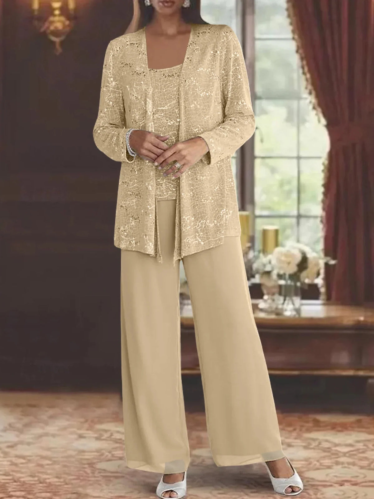 CLAIRE LYON | ENSEMBLE PANTALON EN MOUSSELINE POUR FEMME