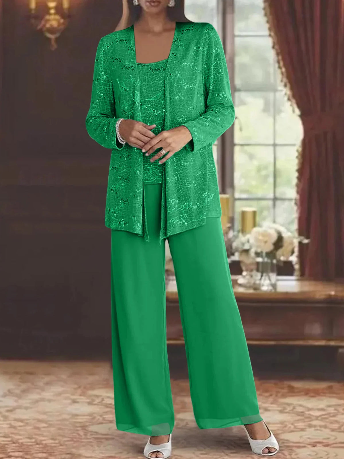 CLAIRE LYON | ENSEMBLE PANTALON EN MOUSSELINE POUR FEMME