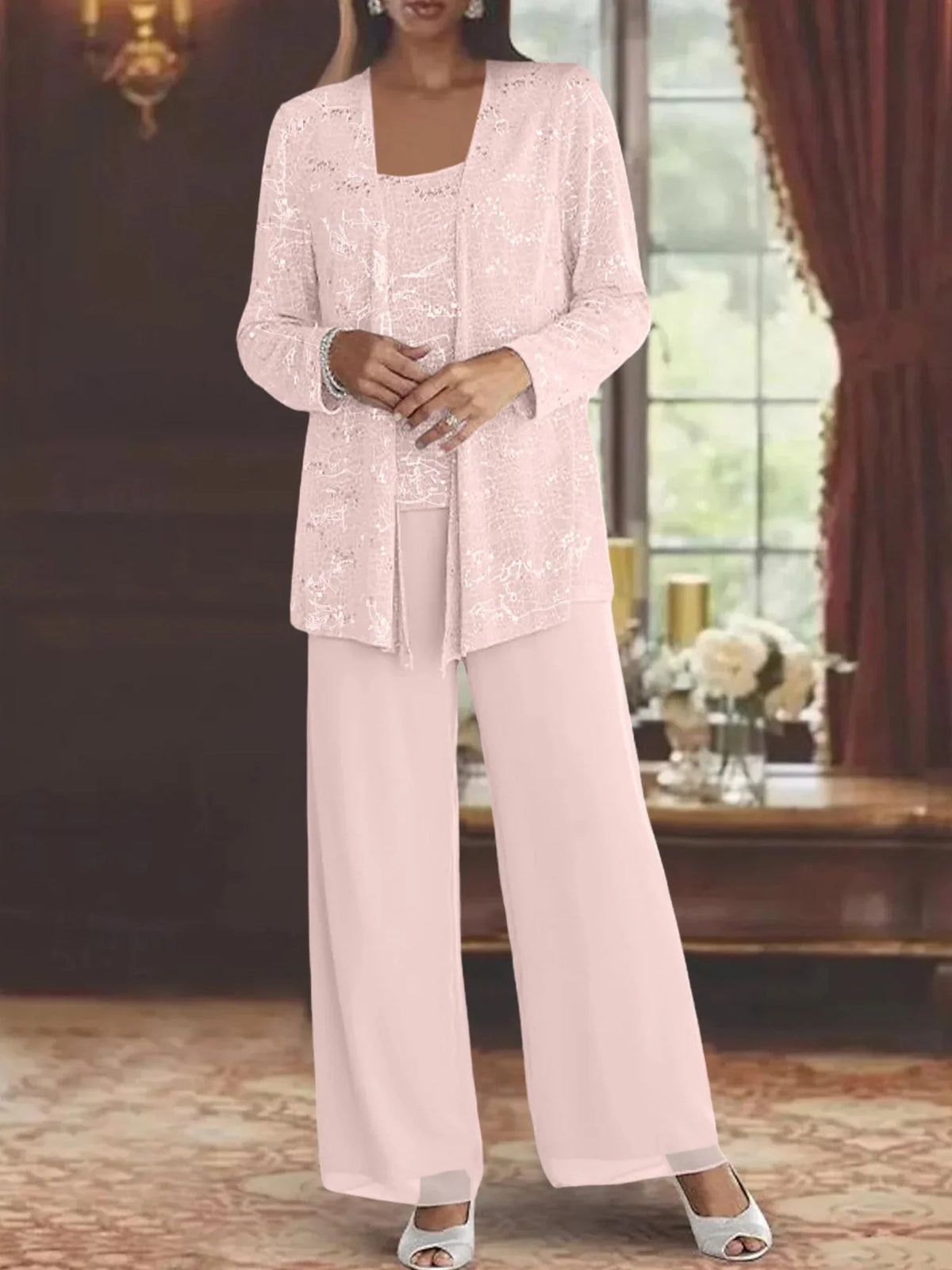 CLAIRE LYON | ENSEMBLE PANTALON EN MOUSSELINE POUR FEMME