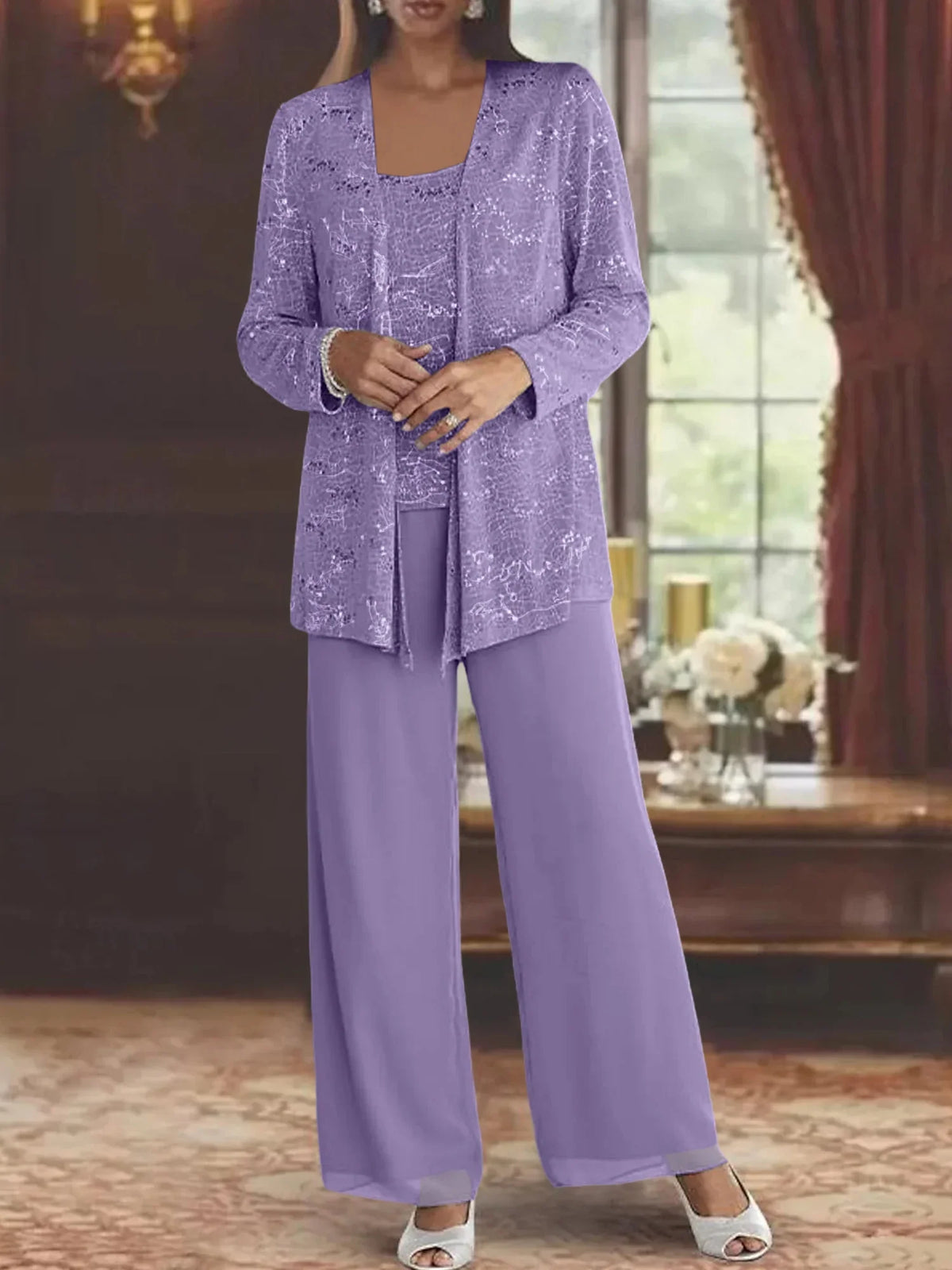 CLAIRE LYON | ENSEMBLE PANTALON EN MOUSSELINE POUR FEMME