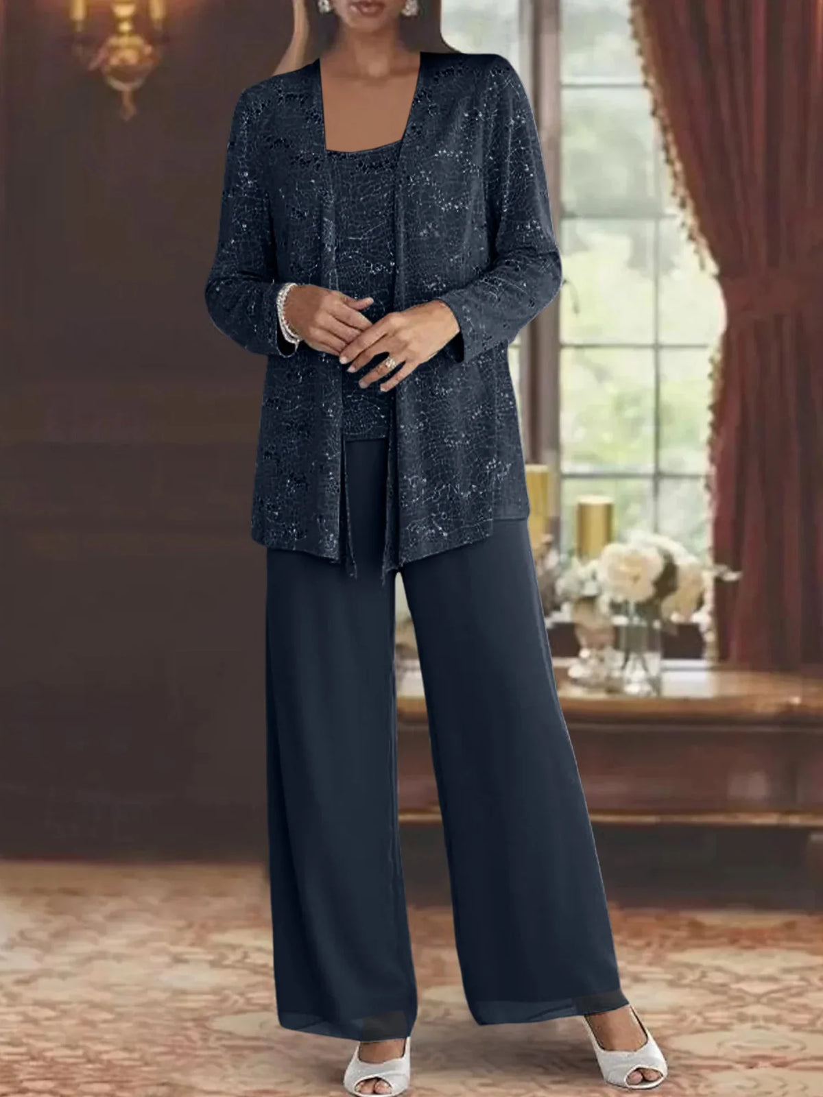 CLAIRE LYON | ENSEMBLE PANTALON EN MOUSSELINE POUR FEMME