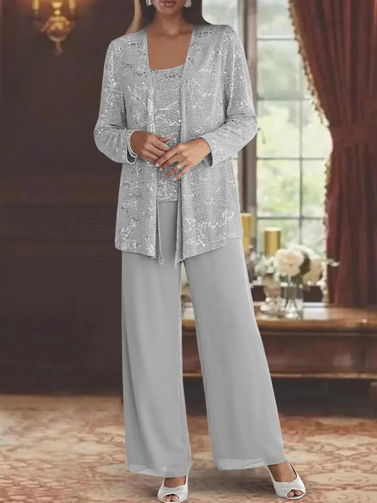 CLAIRE LYON | ENSEMBLE PANTALON EN MOUSSELINE POUR FEMME