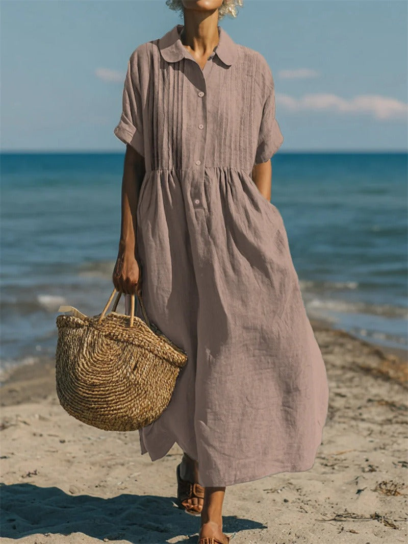 CLAIRE LYON | ROBE EN LIN ÉLÉGANTE POUR FEMMES