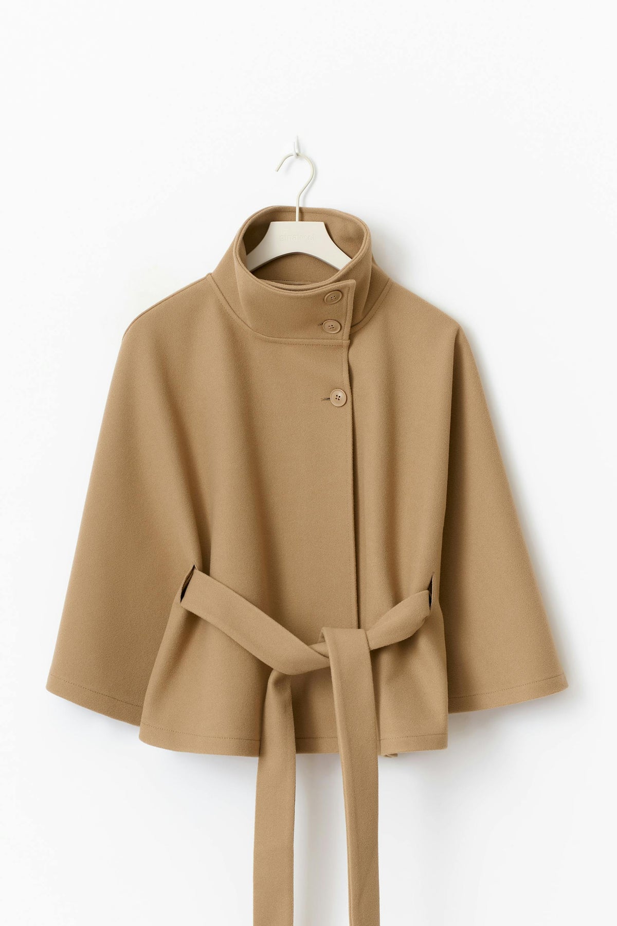 Sofia - Manteau maille femme à col élégant