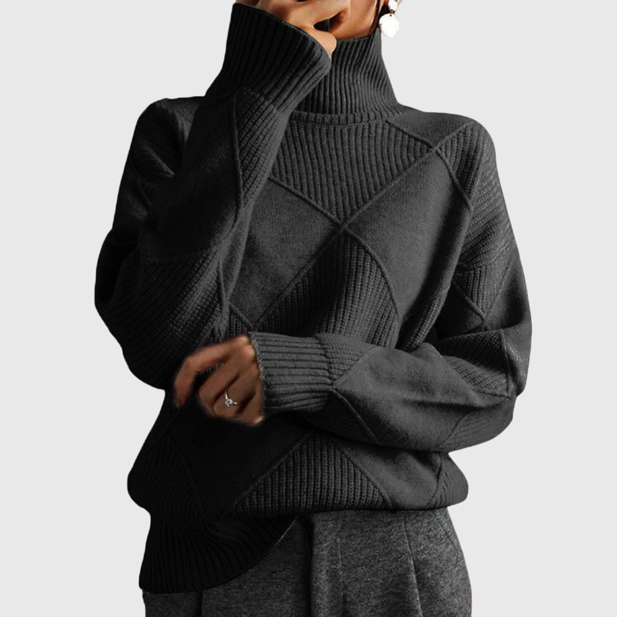 Angela - Pull Col Montant