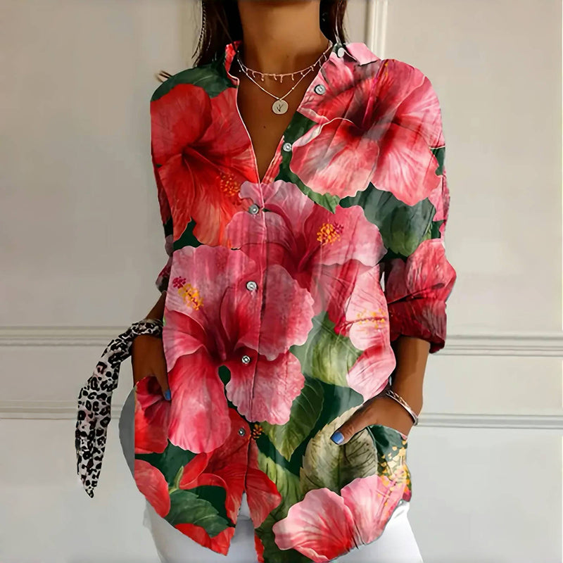 CLAIRE LYON | BLOUSE FLEURIE VINTAGE POUR FEMMES