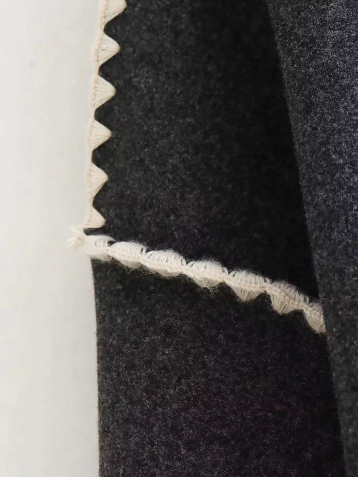 Manteau en maille tweed femme - Col rond, coupe ample