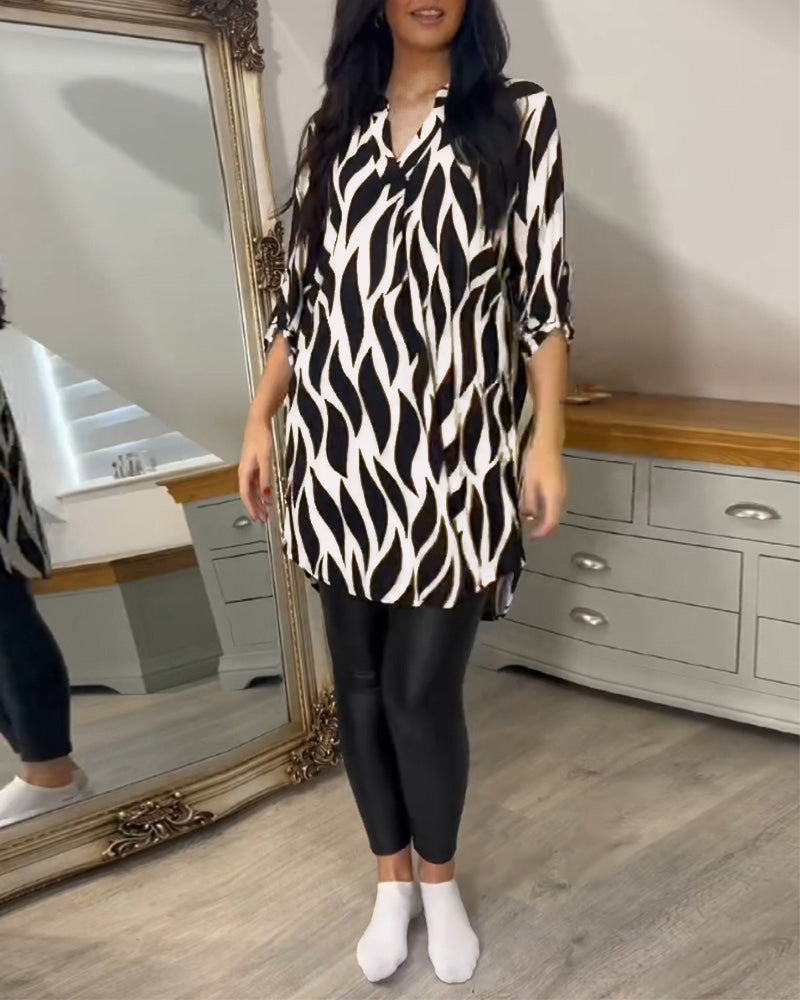 CLAIRE LYON | BLOUSE CHIC IMPRIMÉE POUR FEMMES