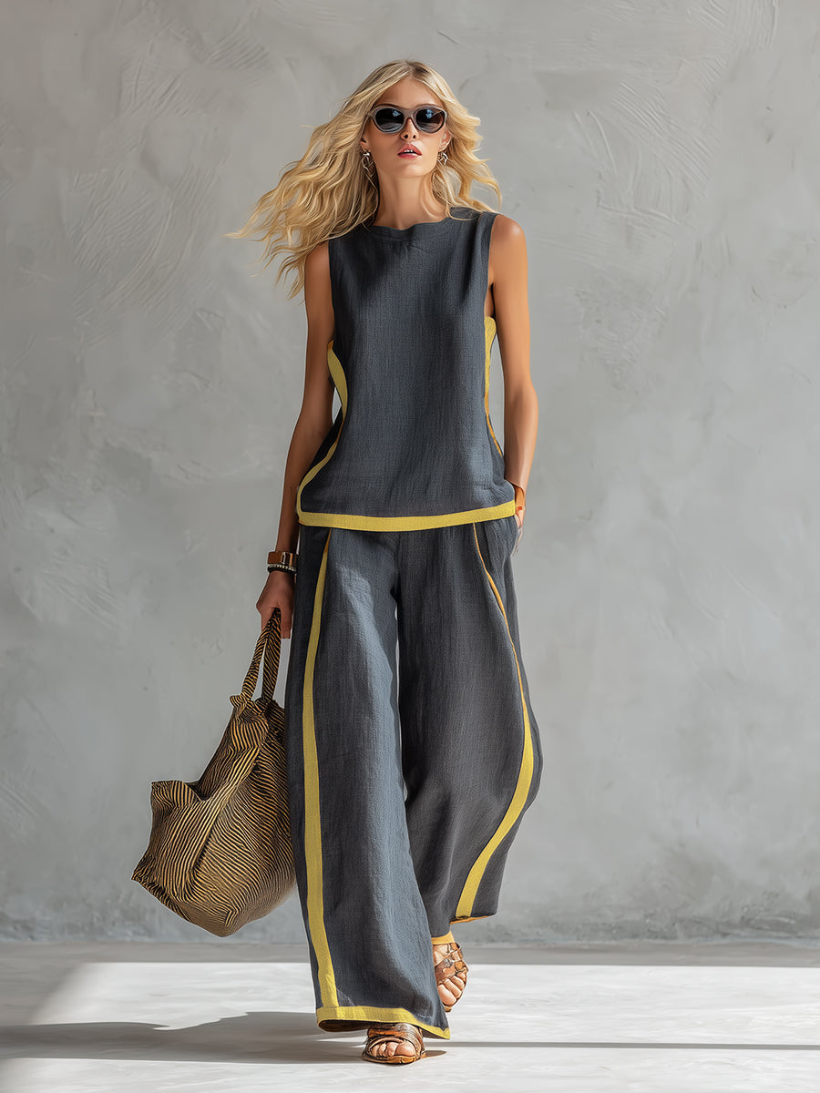CLAIRE LYON | ENSEMBLE LIN CHIC POUR FEMME