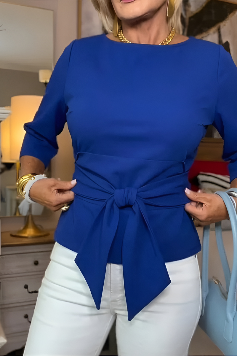 CLAIRE LYON | TOP À NOEUD À LA TAILLE POUR FEMMES