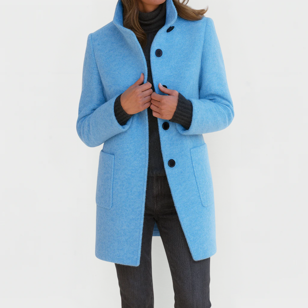 CLAIRE LYON | MANTEAU CINTRÉ À BOUTONS POUR FEMMES
