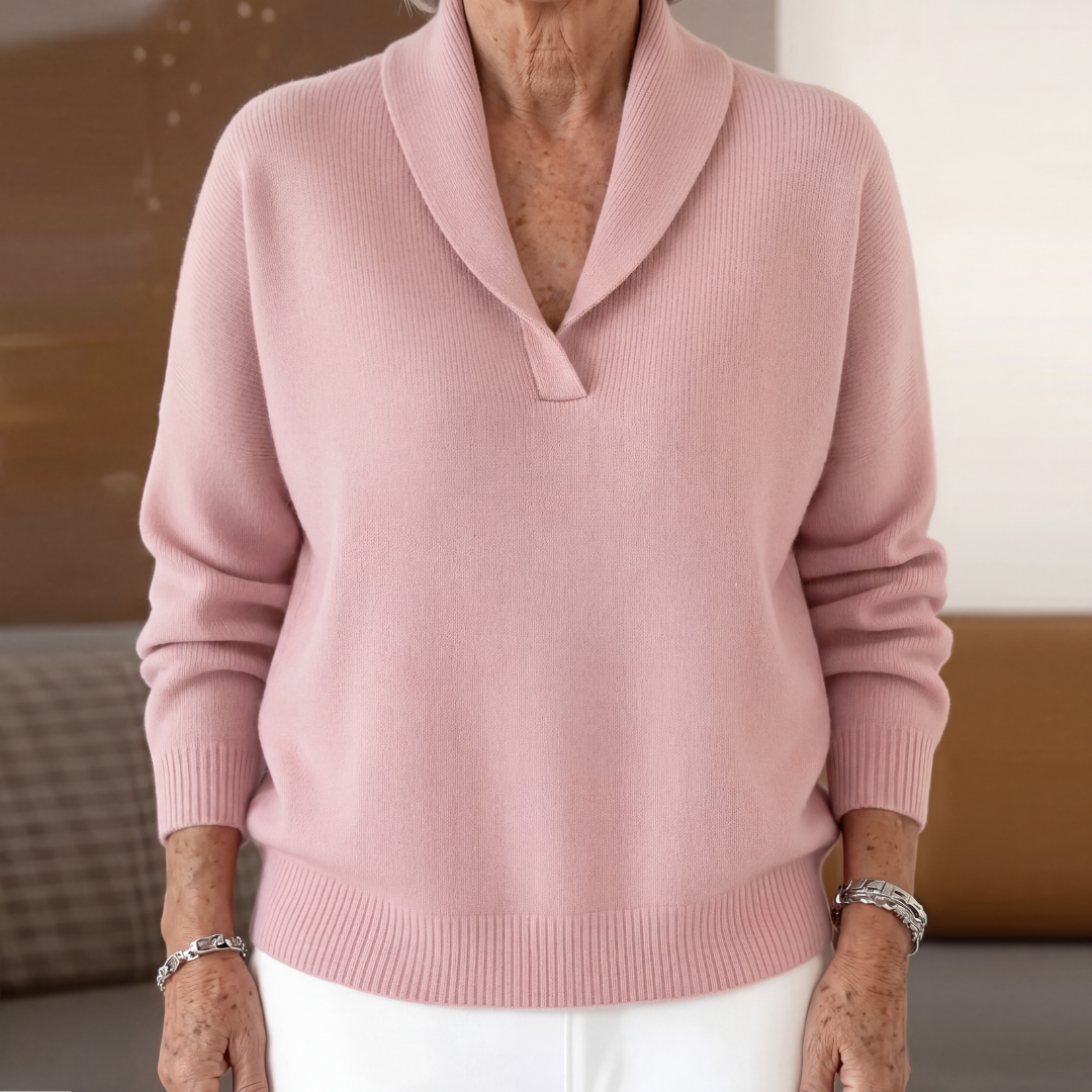 CLAIRE LYON | PULL AMPLE À COL EN V POUR FEMMES