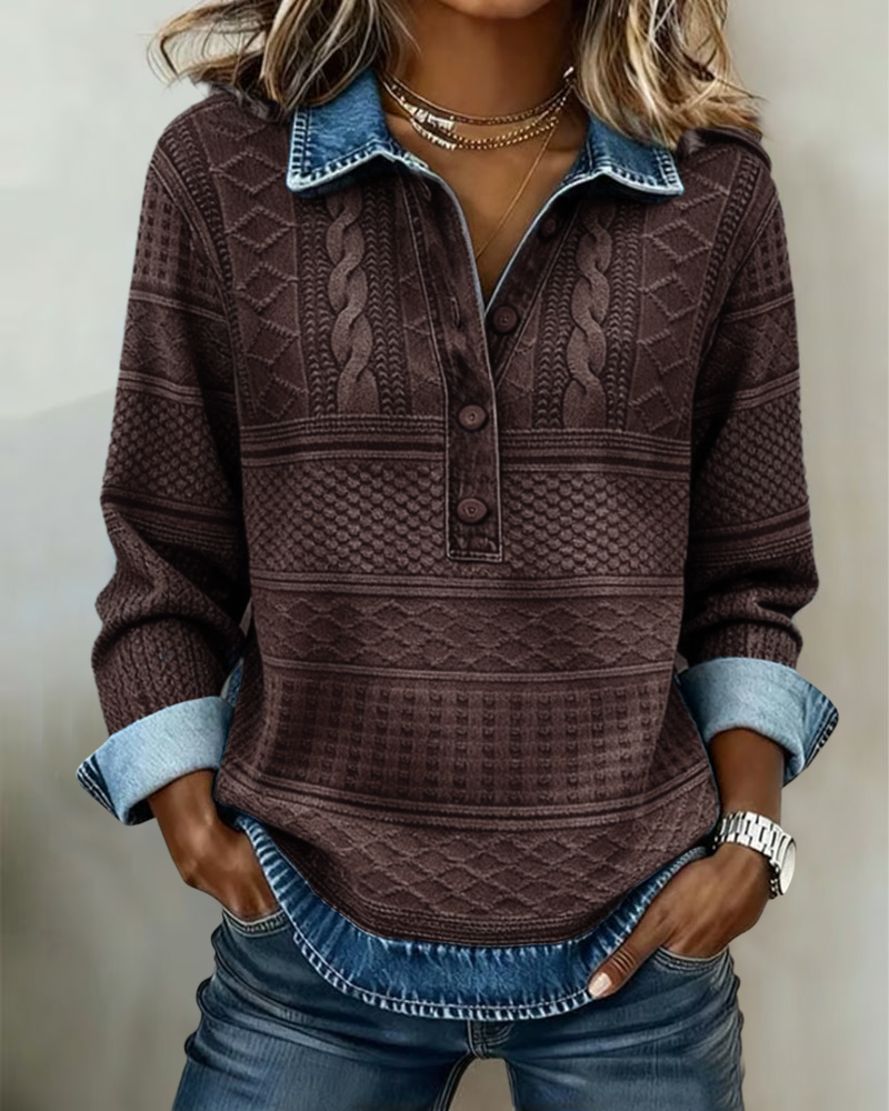 CLAIRE LYON | CHEMISE EFFET DENIM POUR FEMME
