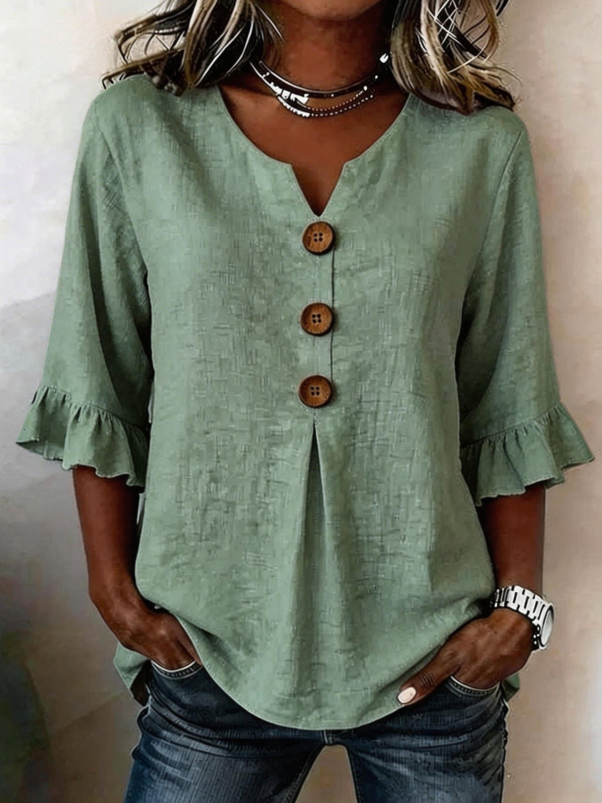 CLAIRE LYON | BLOUSE À VOLANTS ROMANTIQUE POUR FEMMES