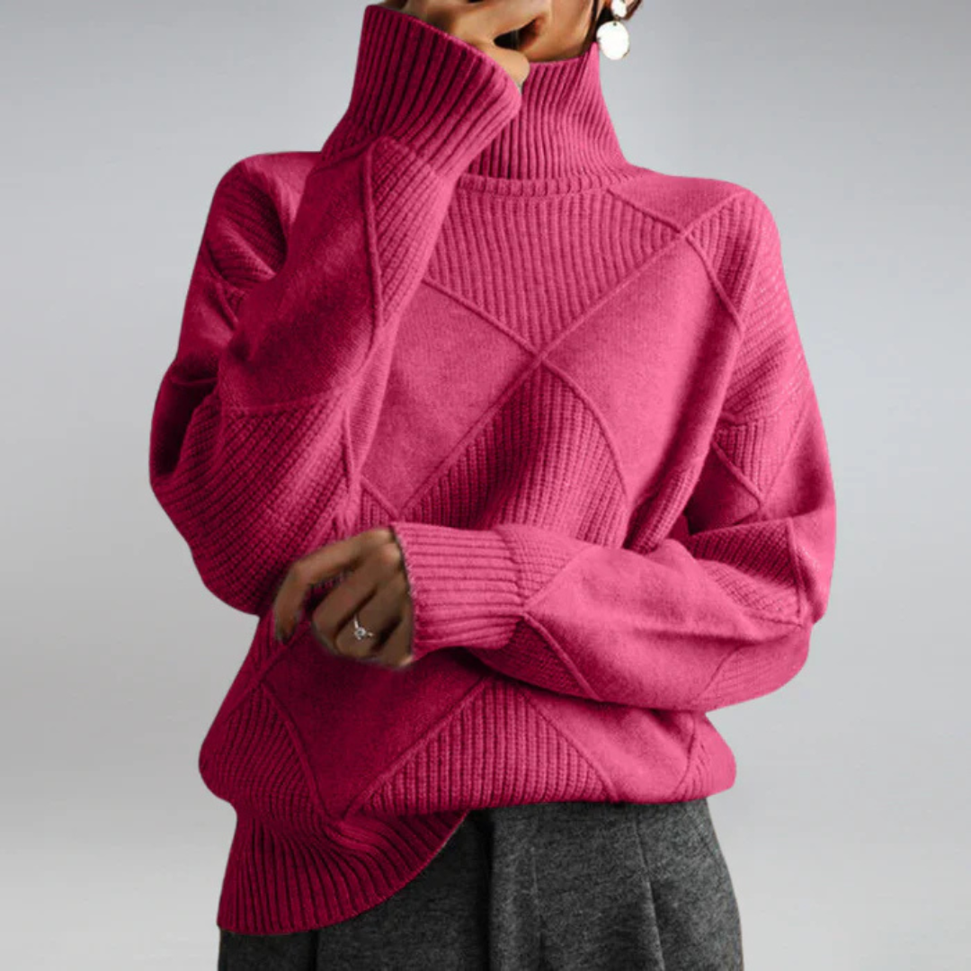 CLAIRE LYON | PULL COL ROLÉ DÉTENDUE POUR FEMMES