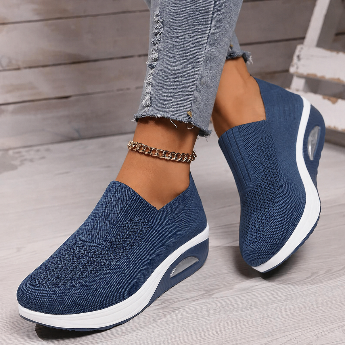 CLAIRE LYON | BASKETS MESH À ENFILER POUR FEMMES