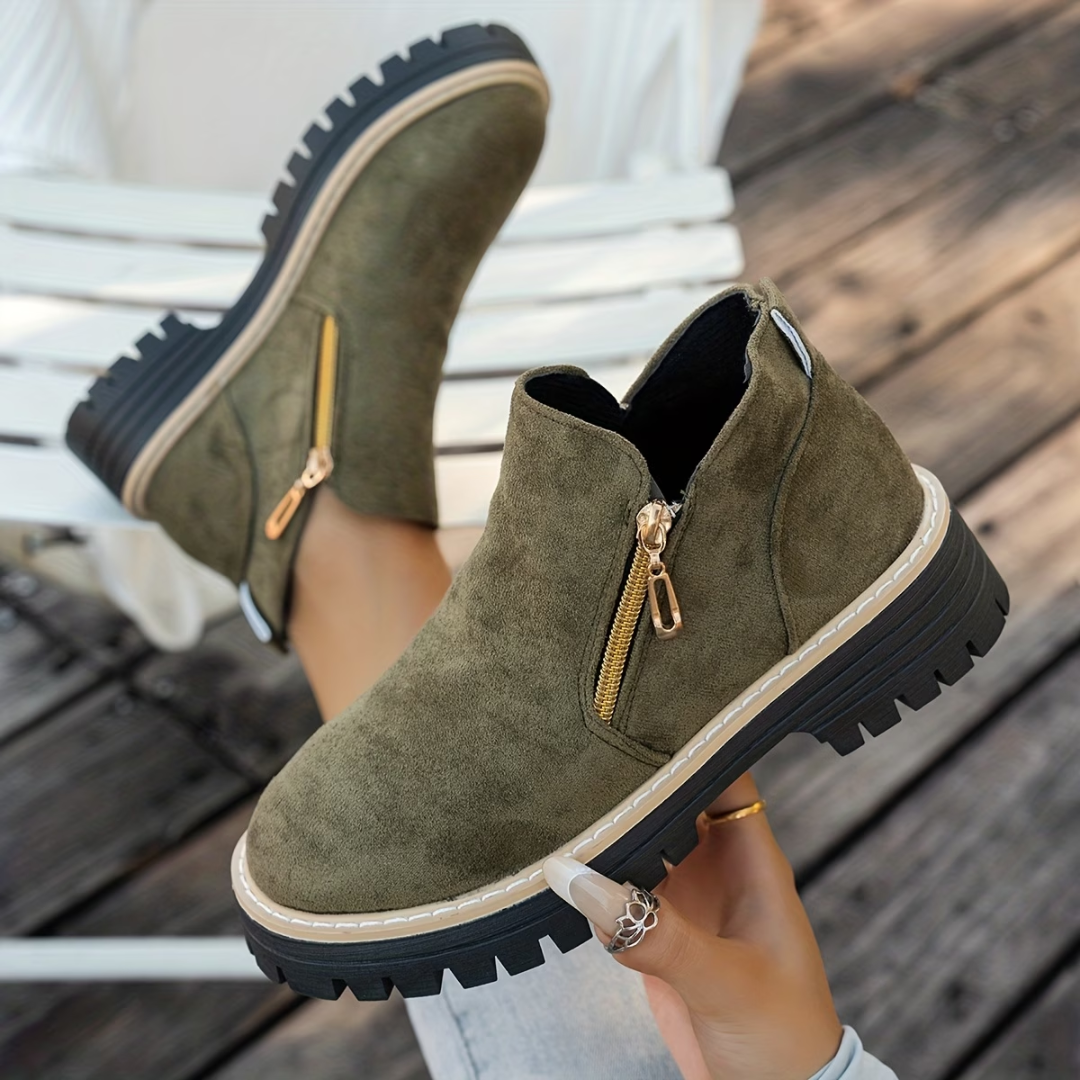 CLAIRE LYON | BOTTINES À DOUBLE ZIP POUR FEMMES