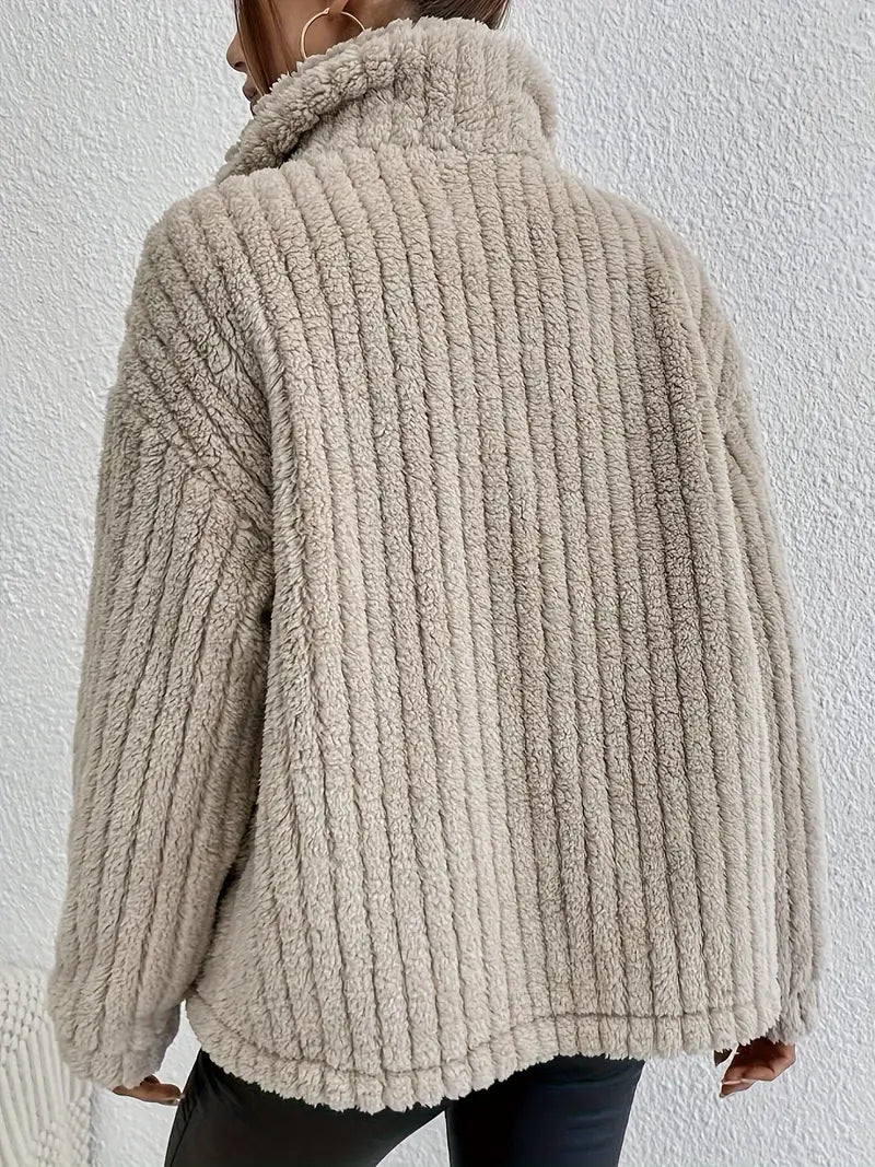 Nova | Cardigan à Boutons en Velours Double Face