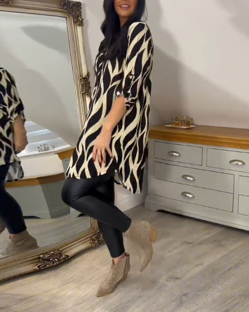 CLAIRE LYON | BLOUSE CHIC IMPRIMÉE POUR FEMMES
