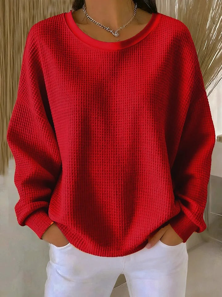 CLAIRE LYON | PULL OVERSIZE EN MAILLE GAUFRÉE POUR FEMME