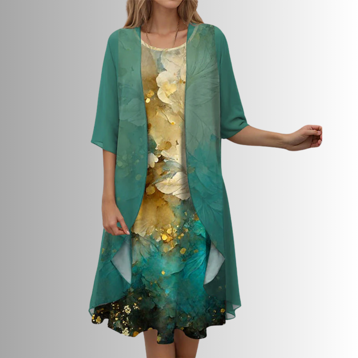 CLAIRE LYON | ROBE MIDI SUPERPOSÉE POUR FEMMES